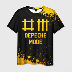 Футболка мужская Depeche Mode - gold gradient, цвет: 3D-принт