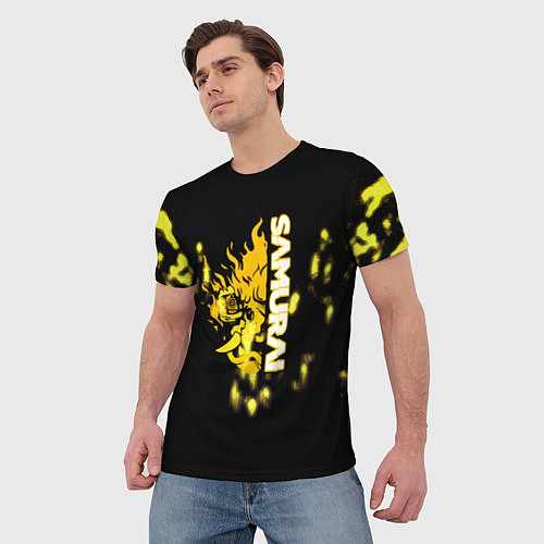 Мужская футболка Samurai 2077 краски / 3D-принт – фото 3