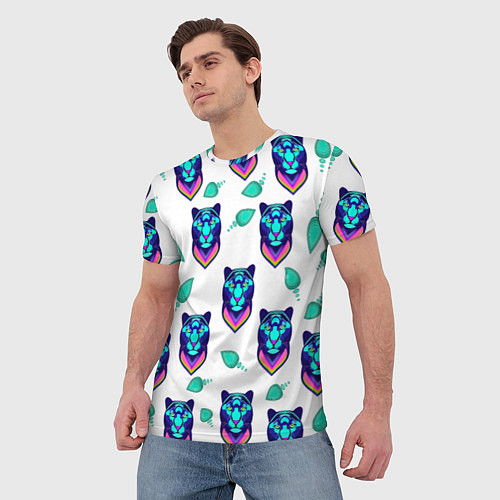 Мужская футболка Пантера и капля / 3D-принт – фото 3