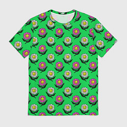 Футболка мужская Цветут цветы, цвет: 3D-принт