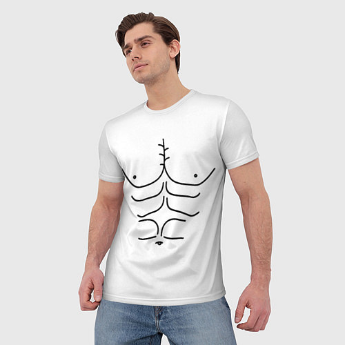 Мужская футболка Качок / 3D-принт – фото 3