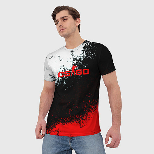 Мужская футболка Contra краски / 3D-принт – фото 3