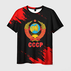 Футболка мужская СССР красные краски, цвет: 3D-принт