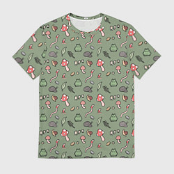 Футболка мужская Goblincore - паттерн, цвет: 3D-принт