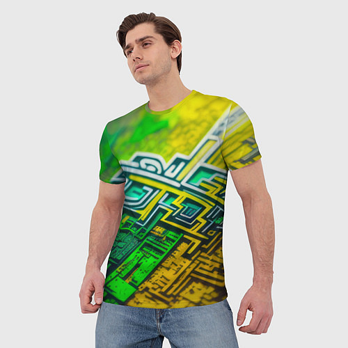 Мужская футболка Криптоабстракция / 3D-принт – фото 3