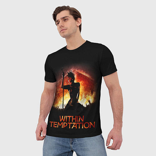 Мужская футболка Within Temptation Sharon / 3D-принт – фото 3