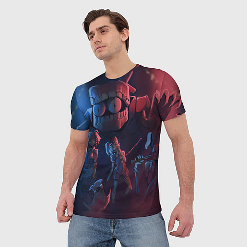 Мужская футболка Удивительный цифровой цирк / 3D-принт – фото 3