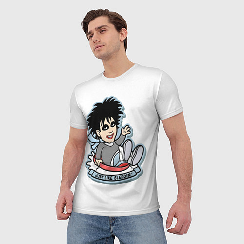 Мужская футболка The Cure Robert Smith - just like sleddin / 3D-принт – фото 3