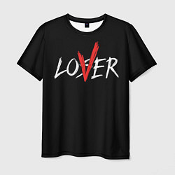 Футболка мужская Lover loser, цвет: 3D-принт