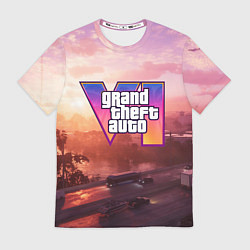 Футболка мужская GTA 6 Vice, цвет: 3D-принт
