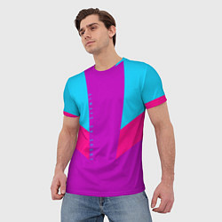 Футболка мужская Always in sports сиреньевый, цвет: 3D-принт — фото 2