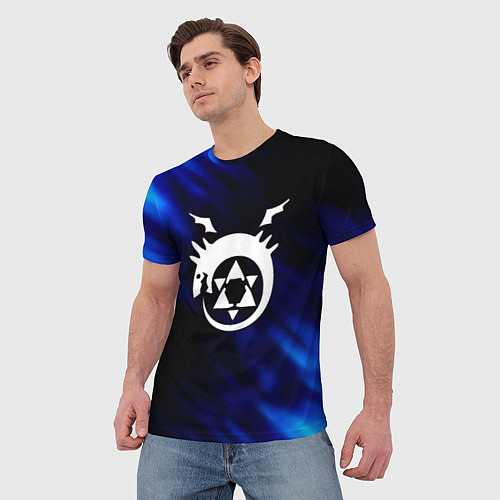 Мужская футболка Fullmetal Alchemist soul / 3D-принт – фото 3