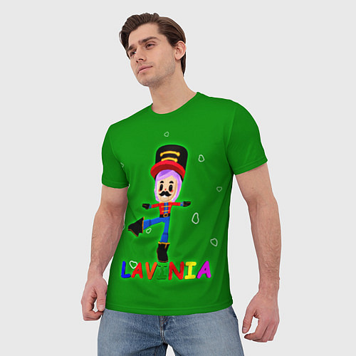Мужская футболка Зелёное волшебство от Лавиньи / 3D-принт – фото 3