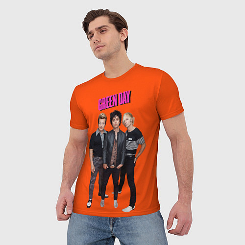 Мужская футболка Green Day trio / 3D-принт – фото 3