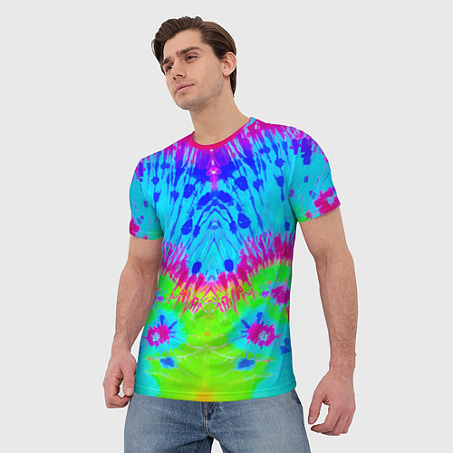 Мужская футболка Tie-Dye abstraction / 3D-принт – фото 3