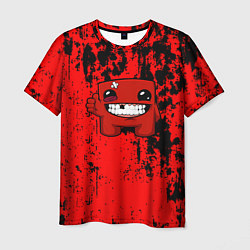 Футболка мужская Super Meat Boy краски, цвет: 3D-принт