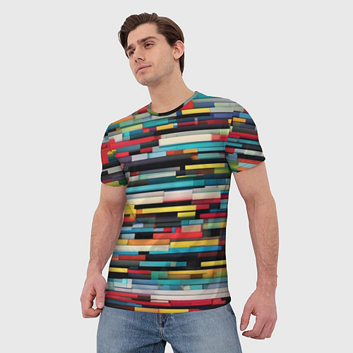 Мужская футболка Настроечная таблицаа / 3D-принт – фото 3