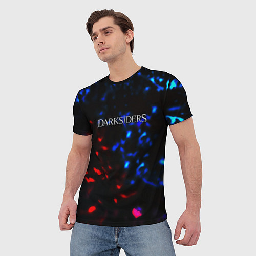 Мужская футболка Darksiders space logo / 3D-принт – фото 3