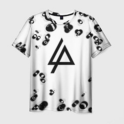 Футболка мужская Linkin park краски текстура, цвет: 3D-принт