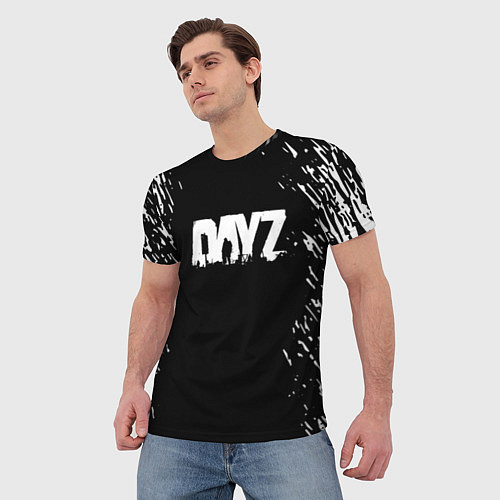 Мужская футболка Dayz краски текстура / 3D-принт – фото 3