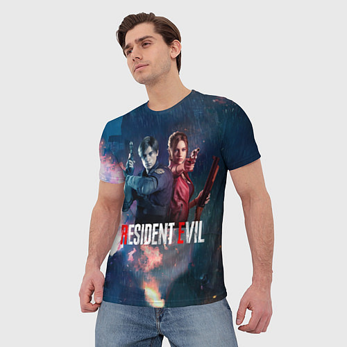 Мужская футболка Resident Evil game color / 3D-принт – фото 3