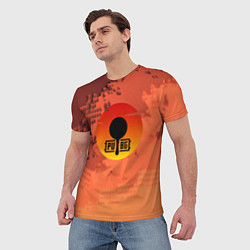 Футболка мужская PUBG game orange, цвет: 3D-принт — фото 2