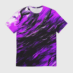 Футболка мужская Чёрная и розовая буря, цвет: 3D-принт