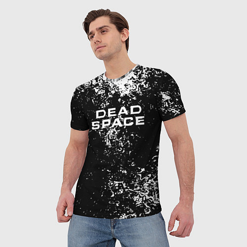 Мужская футболка Мёртвый космос брызги красок / 3D-принт – фото 3