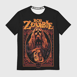 Футболка мужская Rob zombie skull, цвет: 3D-принт