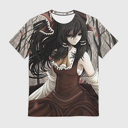 Футболка мужская Touhou Project Рейму sad, цвет: 3D-принт