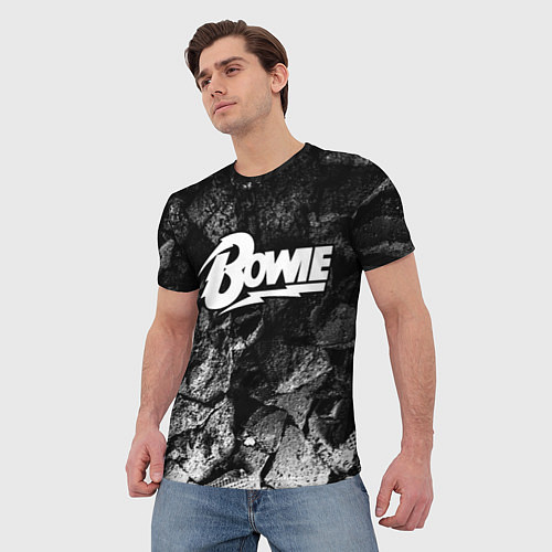 Мужская футболка David Bowie black graphite / 3D-принт – фото 3