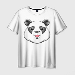 Футболка мужская Влюблённый панда, цвет: 3D-принт