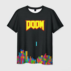 Футболка мужская Doom x tetrix коллабарация, цвет: 3D-принт