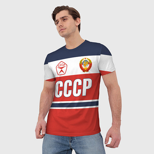 Мужская футболка Союз Советских Социалистических Республик - СССР / 3D-принт – фото 3