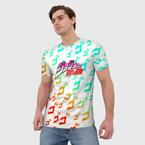 Мужская футболка JoJo Bizarre pattern / 3D-принт – фото 3