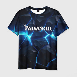 Футболка мужская Palworld logo blue ice, цвет: 3D-принт