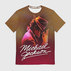 Футболка мужская Michael Jackson нарисованный кистью, цвет: 3D-принт