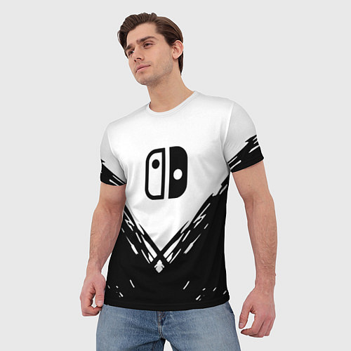 Мужская футболка Nintendo краски лого / 3D-принт – фото 3