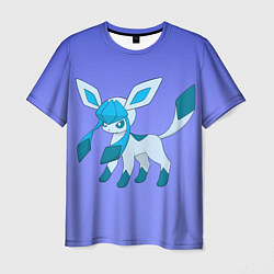 Футболка мужская Glaceon Pokemon, цвет: 3D-принт