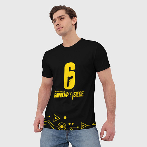 Мужская футболка Rainbow six siege том клэнси / 3D-принт – фото 3