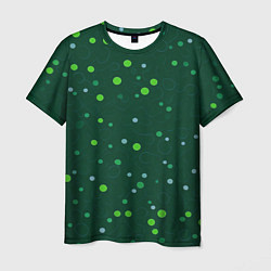 Футболка мужская Прикольный горошек зелёный, цвет: 3D-принт