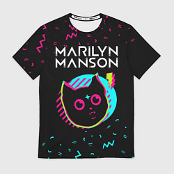 Футболка мужская Marilyn Manson - rock star cat, цвет: 3D-принт