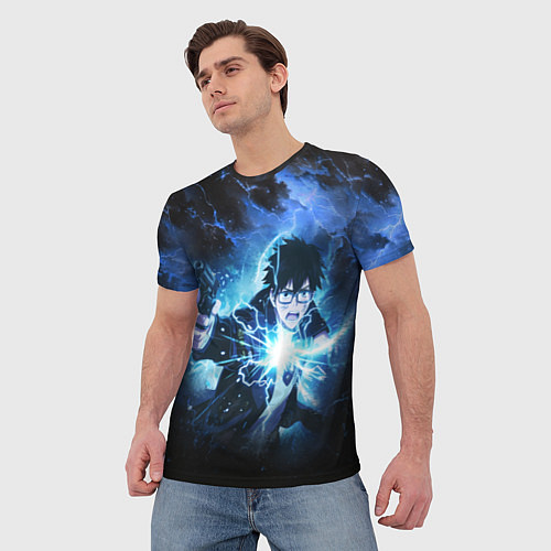 Мужская футболка Юкио - Синий экзорцист / 3D-принт – фото 3