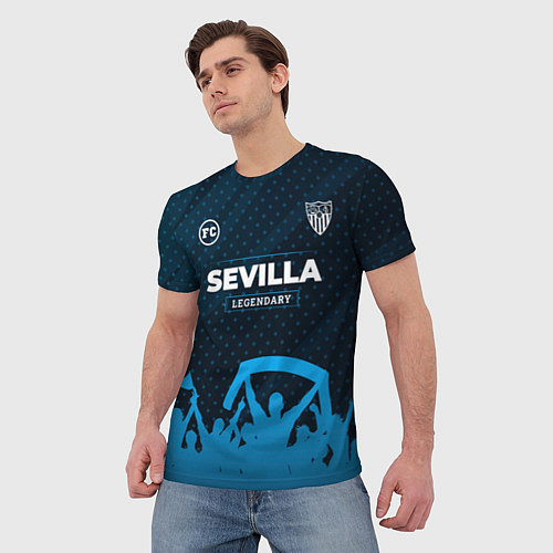 Мужская футболка Sevilla legendary форма фанатов / 3D-принт – фото 3