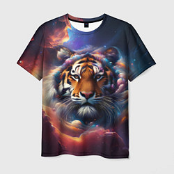 Футболка мужская Космический лев, цвет: 3D-принт