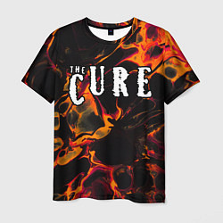 Футболка мужская The Cure red lava, цвет: 3D-принт