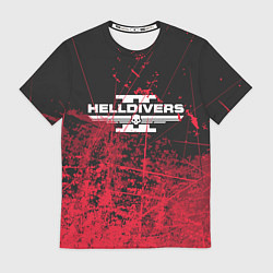 Футболка мужская Helldivers 2: Red Blood, цвет: 3D-принт