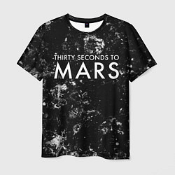 Футболка мужская Thirty Seconds to Mars black ice, цвет: 3D-принт
