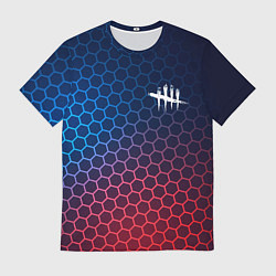 Футболка мужская Dead by Daylight неоновые соты, цвет: 3D-принт