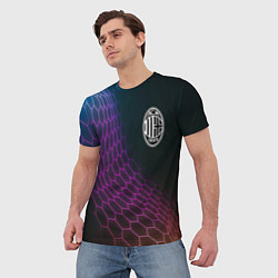 Футболка мужская AC Milan футбольная сетка, цвет: 3D-принт — фото 2